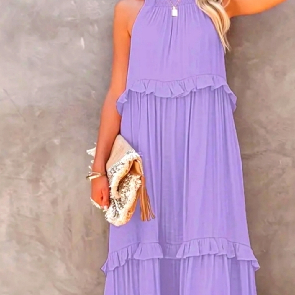 Ankle length purple 💜 dress